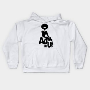 Tribal zodiac. Aquarius Kids Hoodie